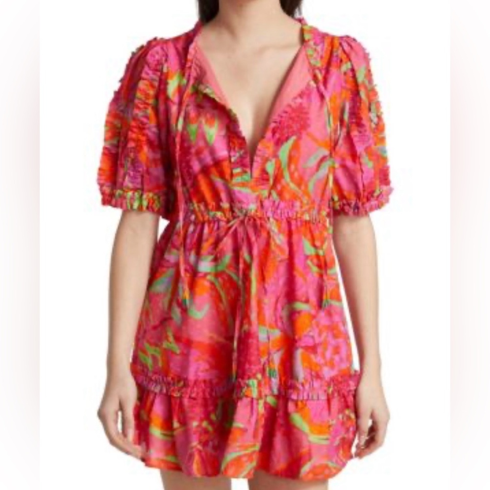 Farm Rio Fruit Brush Mini Dress